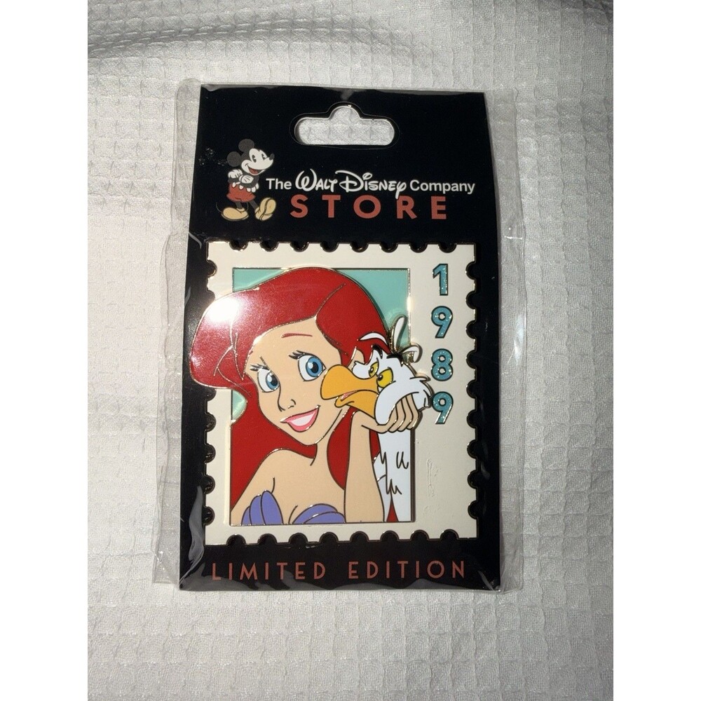 Disney D23 Expo 2026 Ariel Little Mermaid Stamp Pin LE 500 IN HAND